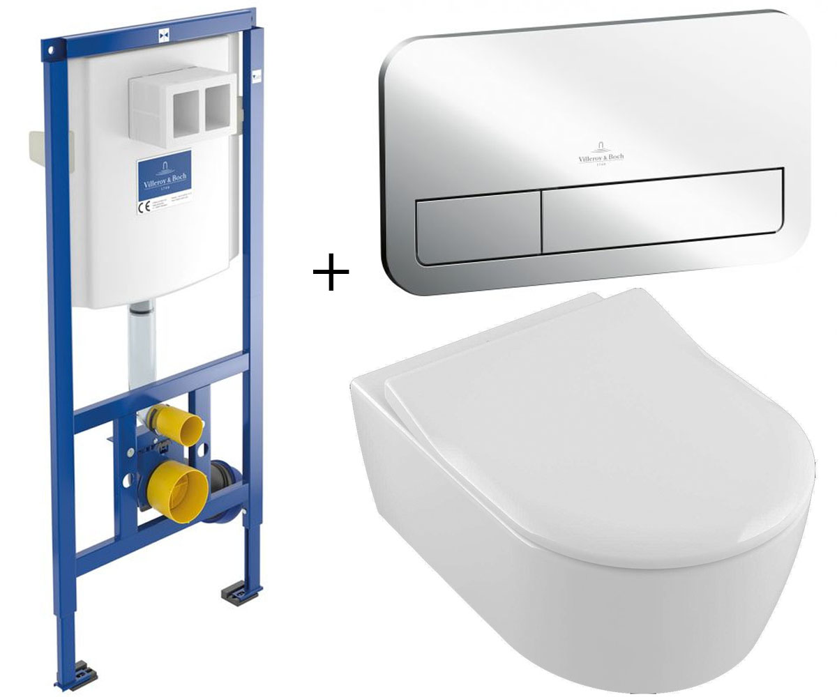 Монтажний і підвісний комплект унітазу VILLEROY & BOCH VICONNECT 92246100+92249061+5656RS0 92246100+92249061+5656RS0