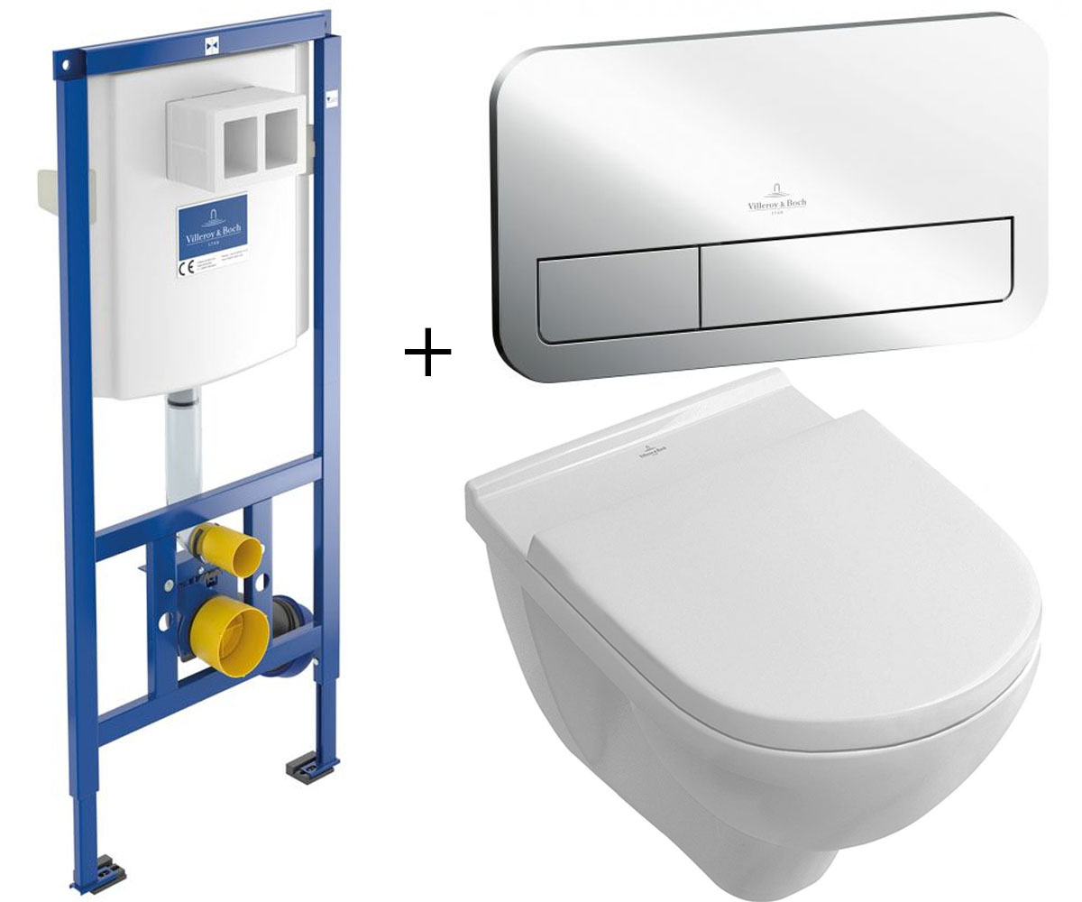 Монтажний і підвісний комплект унітазу VILLEROY & BOCH VICONNECT 92246100+92249061+5660HR0 92246100+92249061+5660HR0