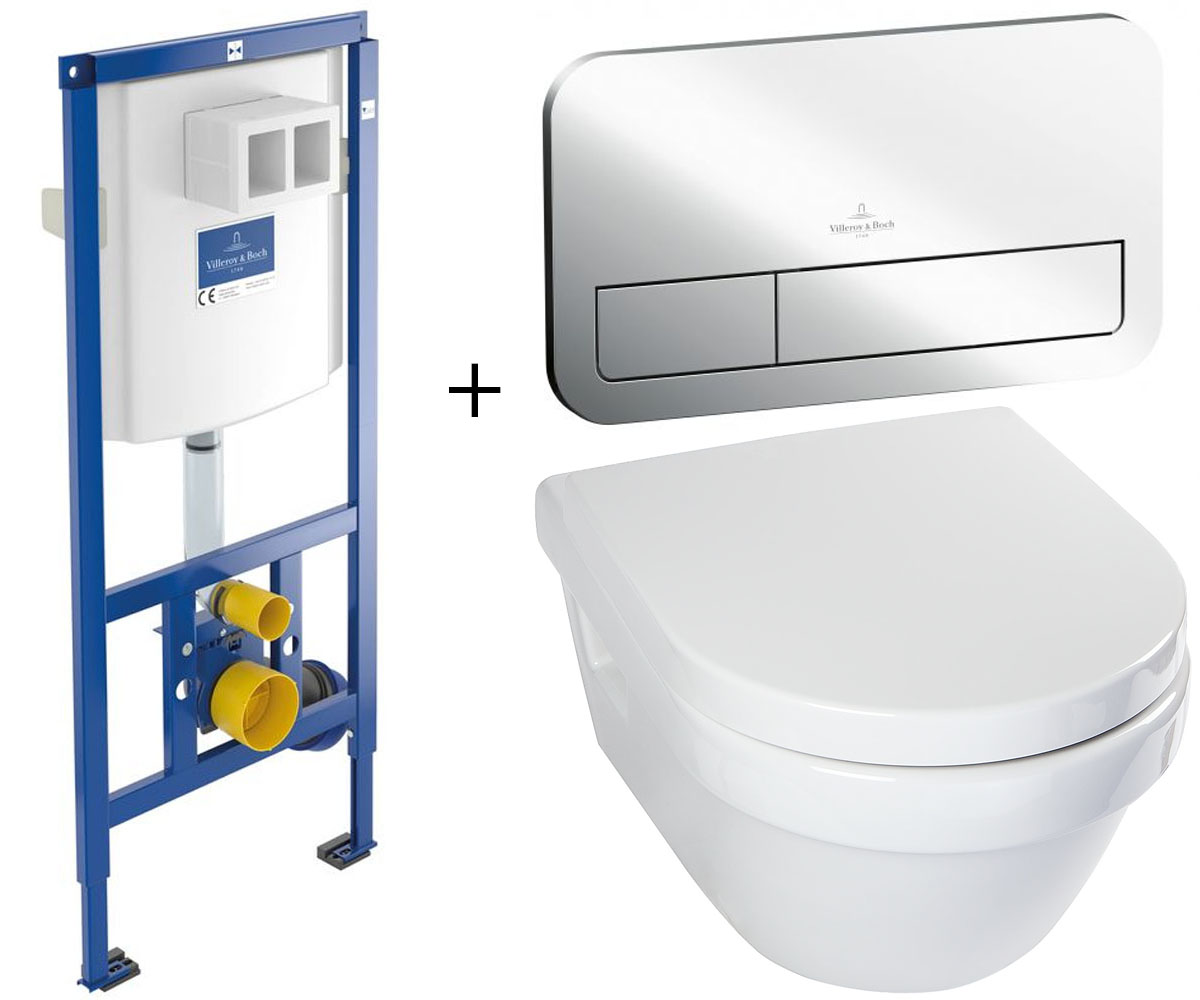 Монтажний і підвісний комплект унітазу VILLEROY & BOCH VICONNECT 92246100+92249061+5684H10 92246100+92249061+5684H10
