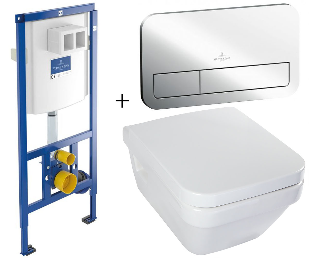 Монтажний і підвісний комплект унітазу VILLEROY & BOCH VICONNECT 92246100+92249061+5685H10 92246100+92249061+5685H10
