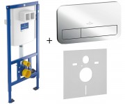 Інсталяція для унітазу + клавіша змиву VILLEROY & BOCH VICONNECT 92246100+92249061+9222870
