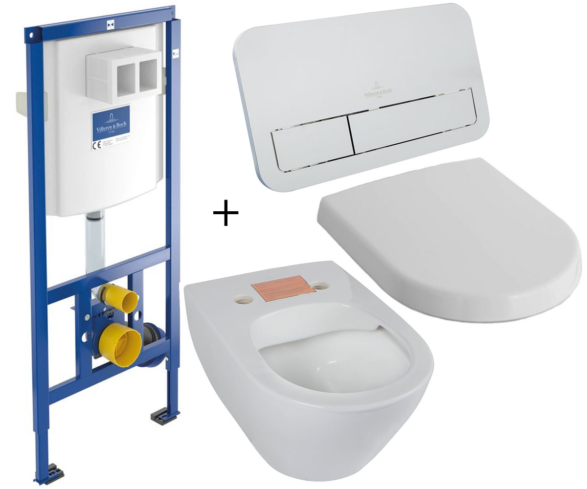 Монтажний і підвісний комплект унітазу VILLEROY & BOCH VICONNECT 922461+922490+5614R+9M68S 922461+922490+5614R+9M68S