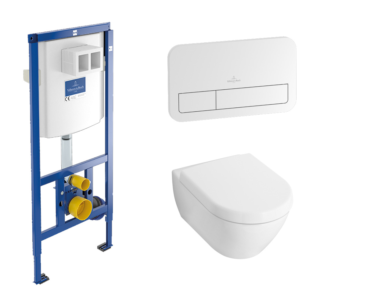 Монтажний і підвісний комплект унітазу VILLEROY & BOCH SUBWAY 2.0 922461+922490+5614R 922461+922490+5614R