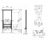 Комплект инсталляции и подвесного биде  ARCHITECTURA 9330000+54840001:Чертеж 