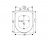Сиденье с микролифтом  O.NOVO 9M406101:Чертеж 