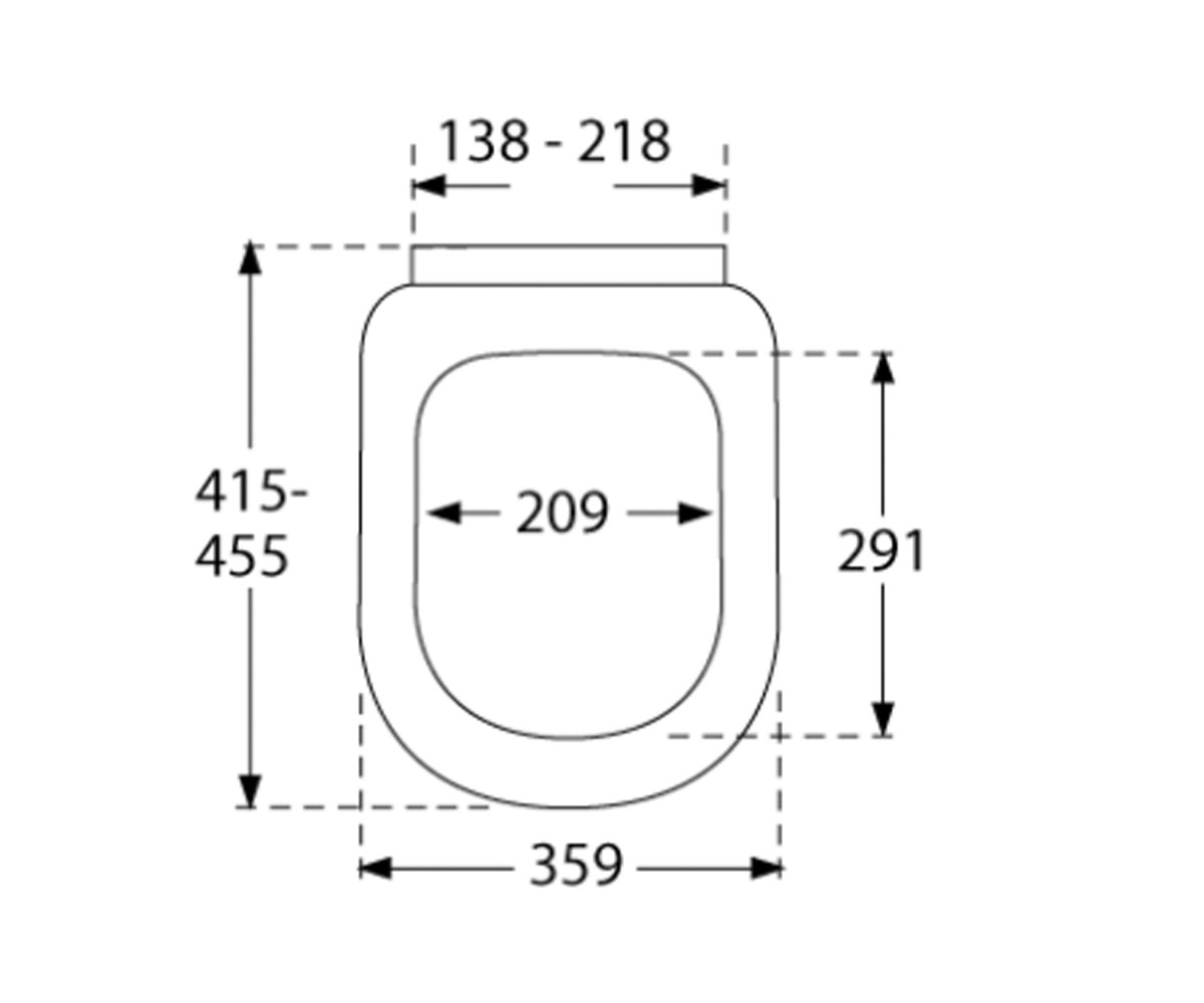 Сиденье c микролифтом  SUBWAY 9M55S1R2:Чертеж 