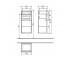 Пенал в ванную  LEGATO B21101DH:Чертеж 