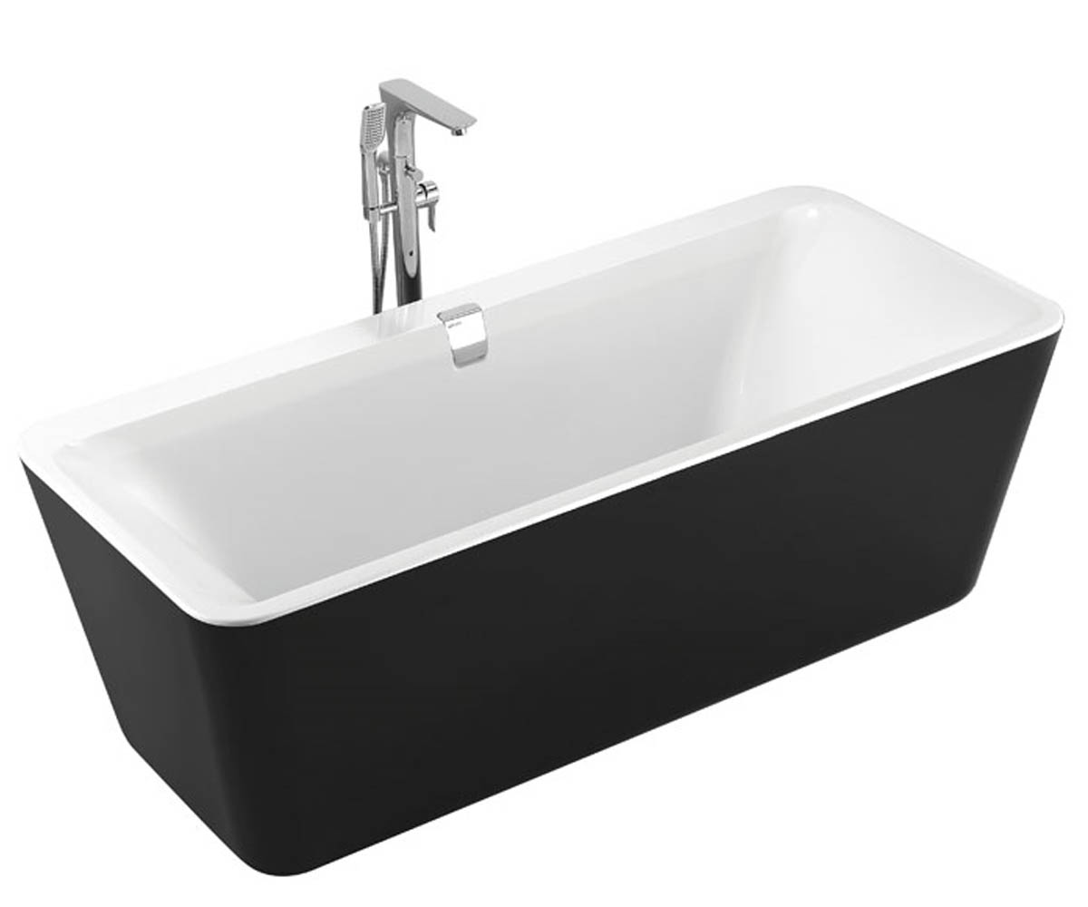 Ванна отдельностоящая 180х80 см  12-22-110BLACK:Фото 2