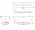 Ванна каменная 165х80 см  SOLID SURFACE 12-40-051:Чертеж 
