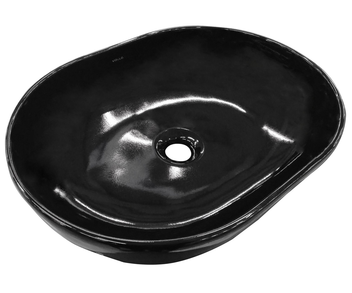 Овальний умивальник VOLLE AMADEUS 13-01-06BLACK 13-01-06BLACK