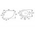 Безоободковый унитаз  AMADEUS RIMLESS 13-06R-055:Чертеж 
