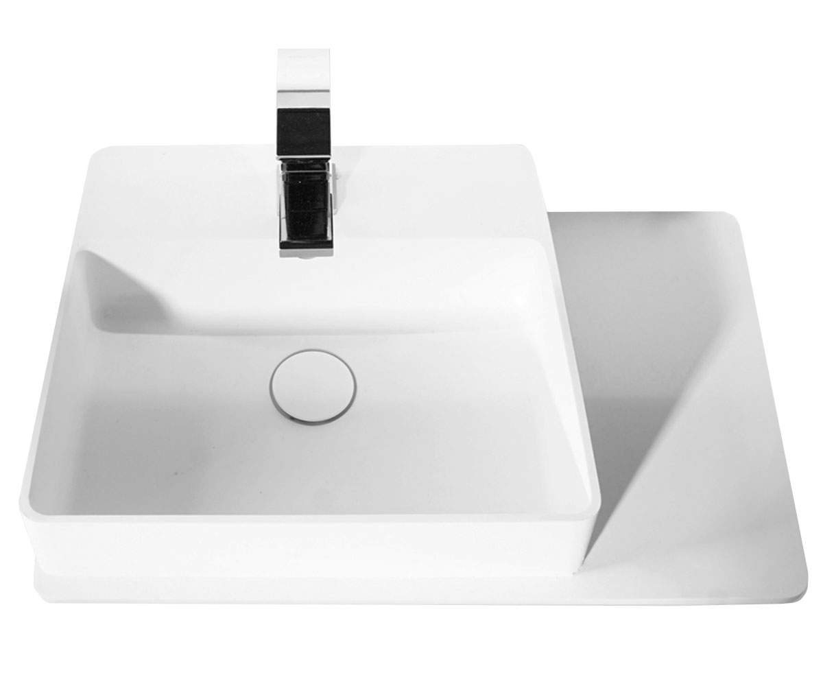 Раковина з крилом 58 см VOLLE SOLID SURFACE 13-40-415 13-40-415