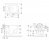 Безободковый унитаз  SOLO RIMLESS 13-55-111BLACK:Чертеж 