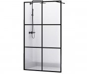Душевая перегородка 120х20 см VOLLE MALLA NEGRA 18-08-120BLACK SET