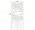Декоративная ажурная перегородка  SOLID SURFACE 18-40-135:Чертеж 