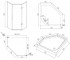 Кабинка с поддоном 90х90 см  NEMO SET20210212:Чертеж 
