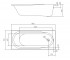 Ванна прямоугольная 150х70 см  AIVA TS-1576844:Чертеж 