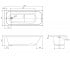 Акриловая ванна 170х70 см  ALTEA TS-1770448:Чертеж 