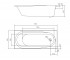 Ванна прямоугольная 170х70 см  AIVA TS-1776844:Чертеж 