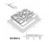 Поверхность варочная  GG W614 BL:Чертеж 