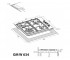 Варочная поверхность  GM W 634 BL:Чертеж 