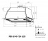 Полновстраиваемая вытяжка  PBE 6140 SS 750 LED:Чертеж 