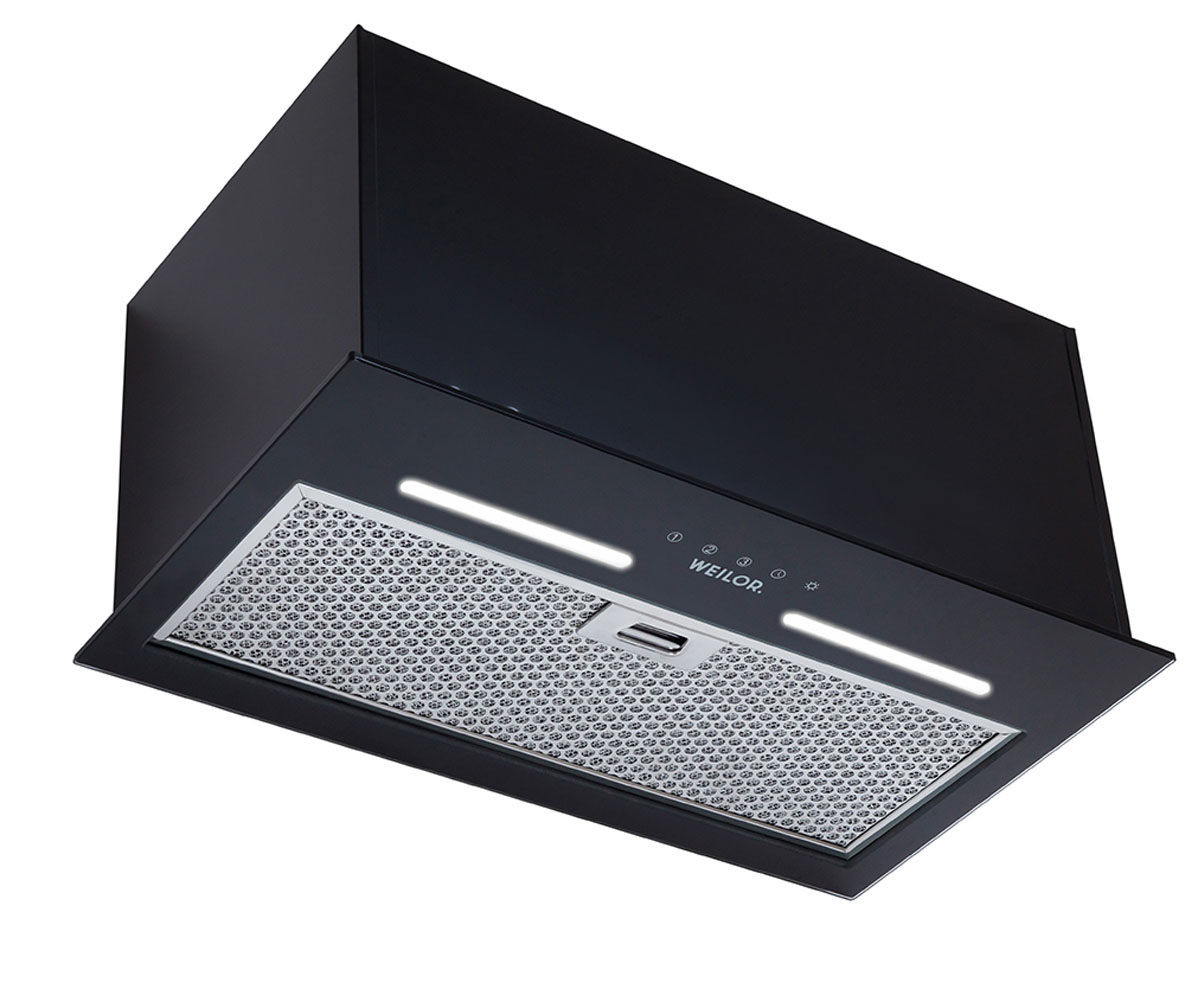 Вытяжка сенсорная  PBS 52650 GLASS BL 1250 LED STRIP:Фото 2