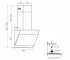 Сенсорная вытяжка  PDL 62304 BL 1100 LED STRIP:Чертеж 