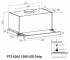 Вытяжка сенсорная  PTS 6265 BL 1300 LED STRIP:Чертеж 