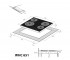 Стеклокерамическая панель  WHC 651 BLACK:Чертеж 