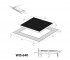 Плита индукционная  WIS 640 BLACK:Чертеж 