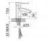 Смеситель для раковины  KATE CB16177D:Чертеж 