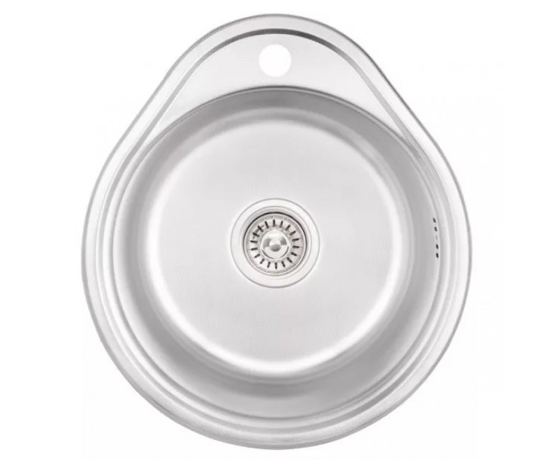 Кухонная мойка с круглой чашей WEZER  4843(0,8)D 4843(0,8)D