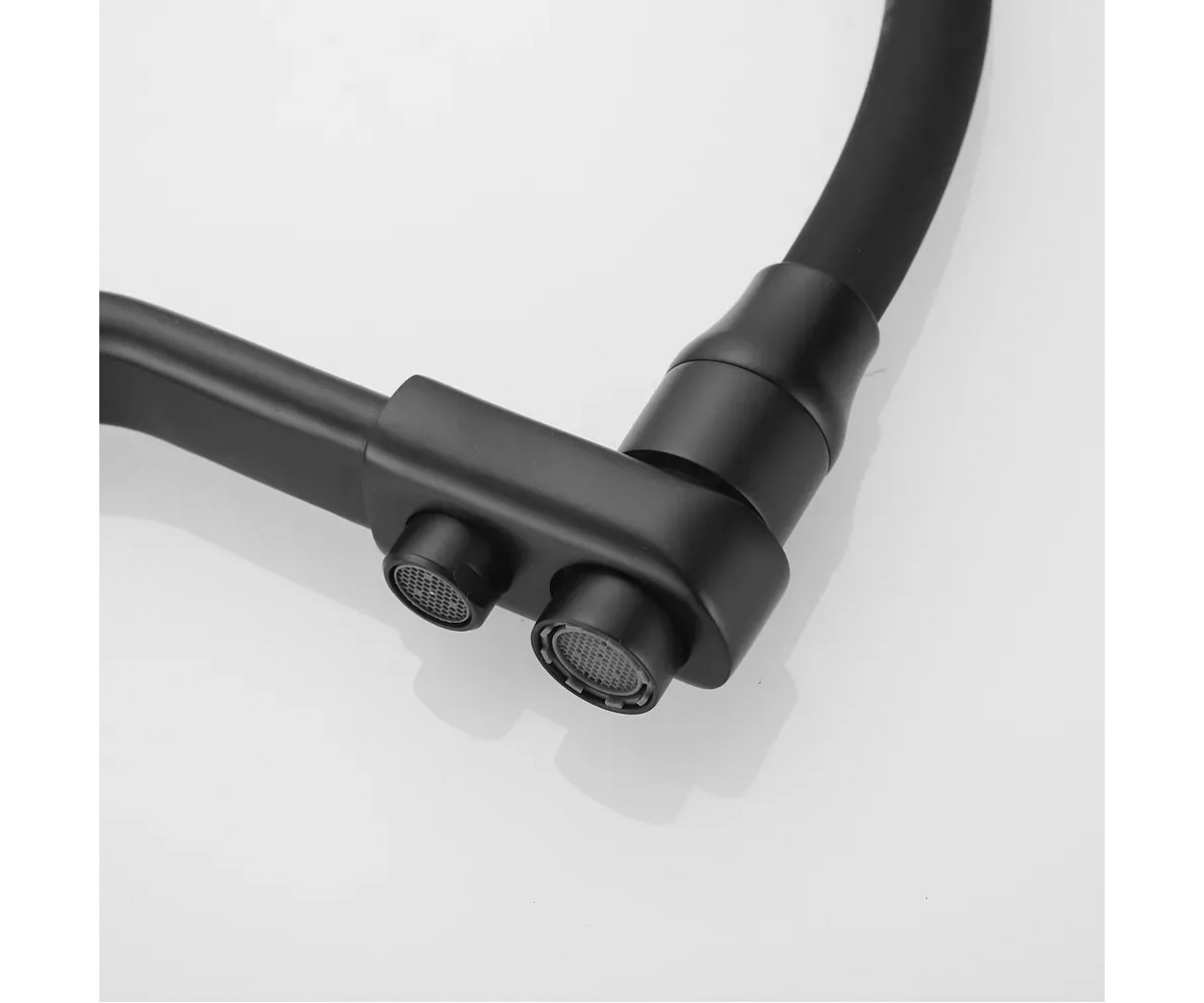 Кухонный смеситель на две воды  INX4A-08-BLACK:Фото 2