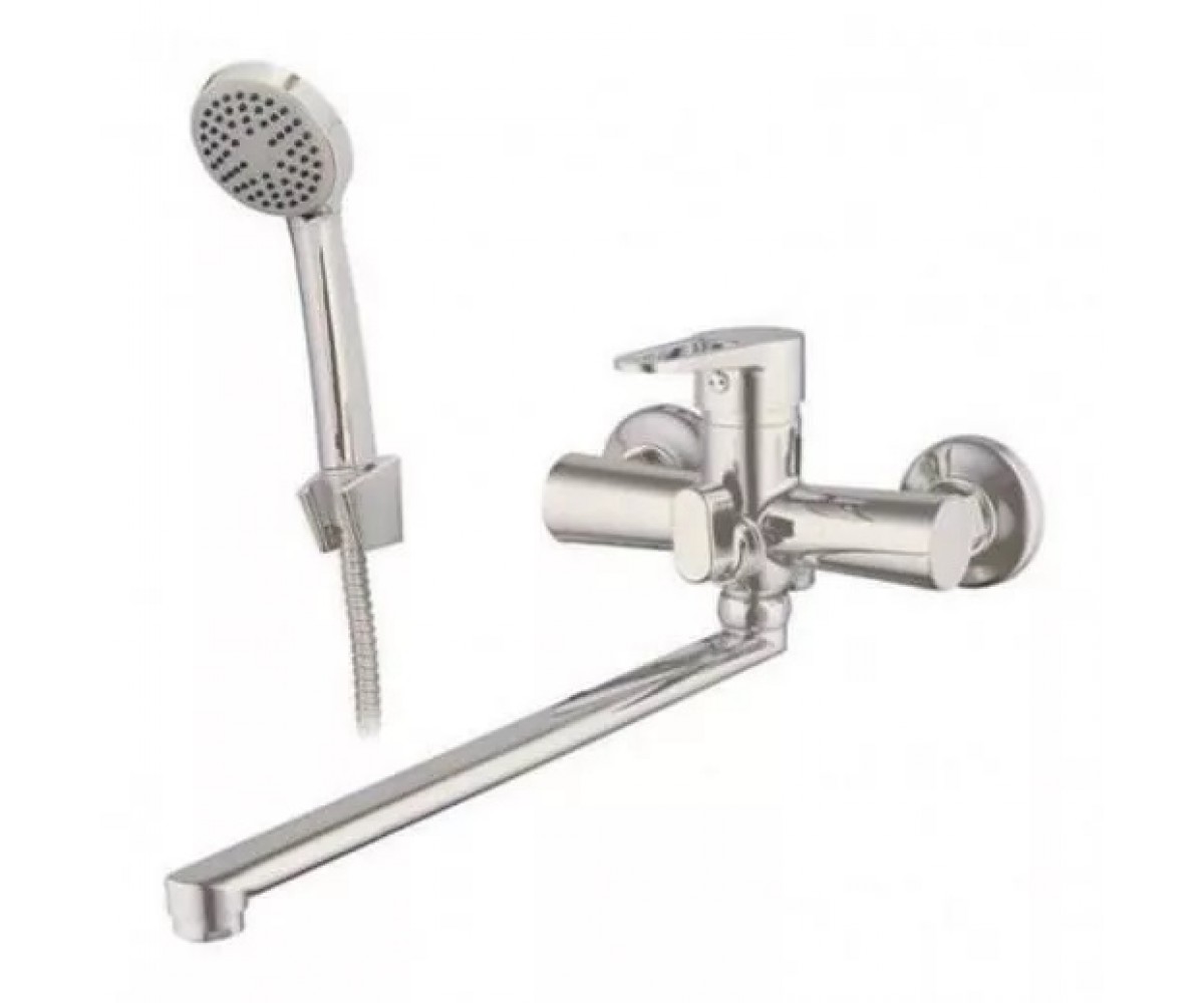 Смеситель для ванны и душа WEZER  PUD7-045-SATIN PUD7-045-SATIN