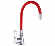 Смеситель с силиконовым изливом WEZER  SOP4-R045-RED