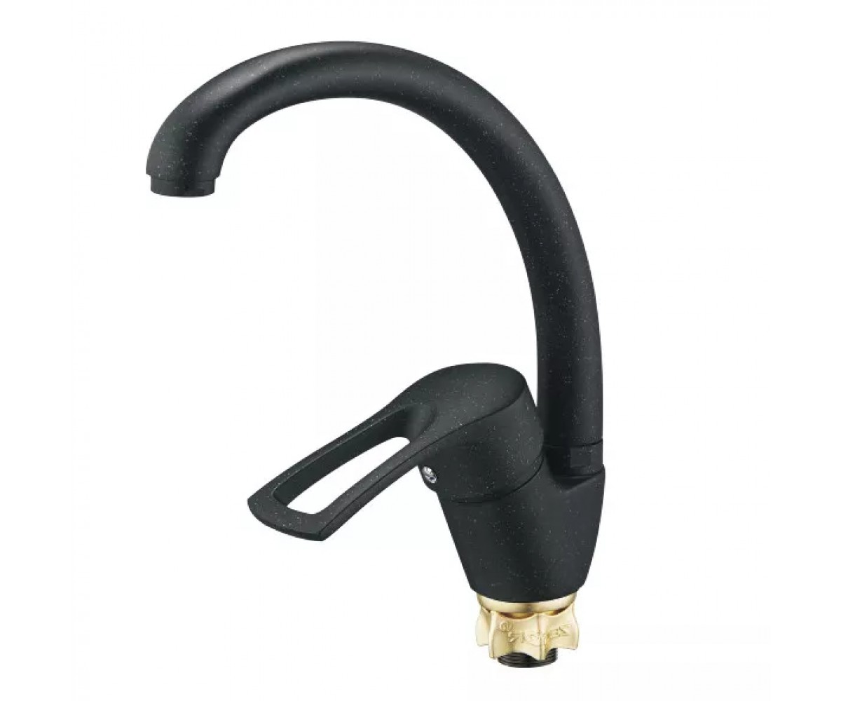 Змішувач для кухні WEZER YUB4-181-BLACK, чорний  YUB4-181-BLACK:Фото 2