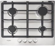 Варильна поверхня Whirlpool газова, 60см, чавун, турбо-конфорка, нерж WHIRLPOOL  TKRL660IX