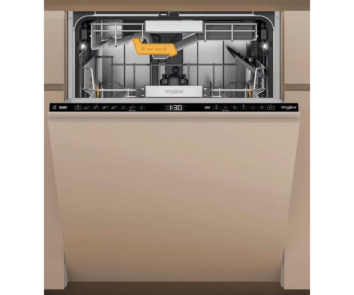 Посудомийна машина Whirlpool вбудована, 14компл., A+++, 60см, дисплей, 3й кошик, білий WHIRLPOOL  W8IHF58TU W8IHF58TU