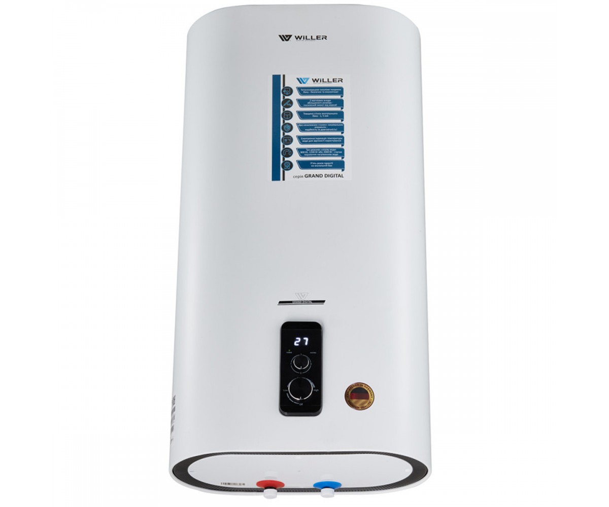 EV80DRI Grand Digital водонагрівач вертикальний 80л. (1 сорт) WILLER GRAND EV80DRI GRAND DIGITAL BL EV80DRI GRAND DIGITAL BL