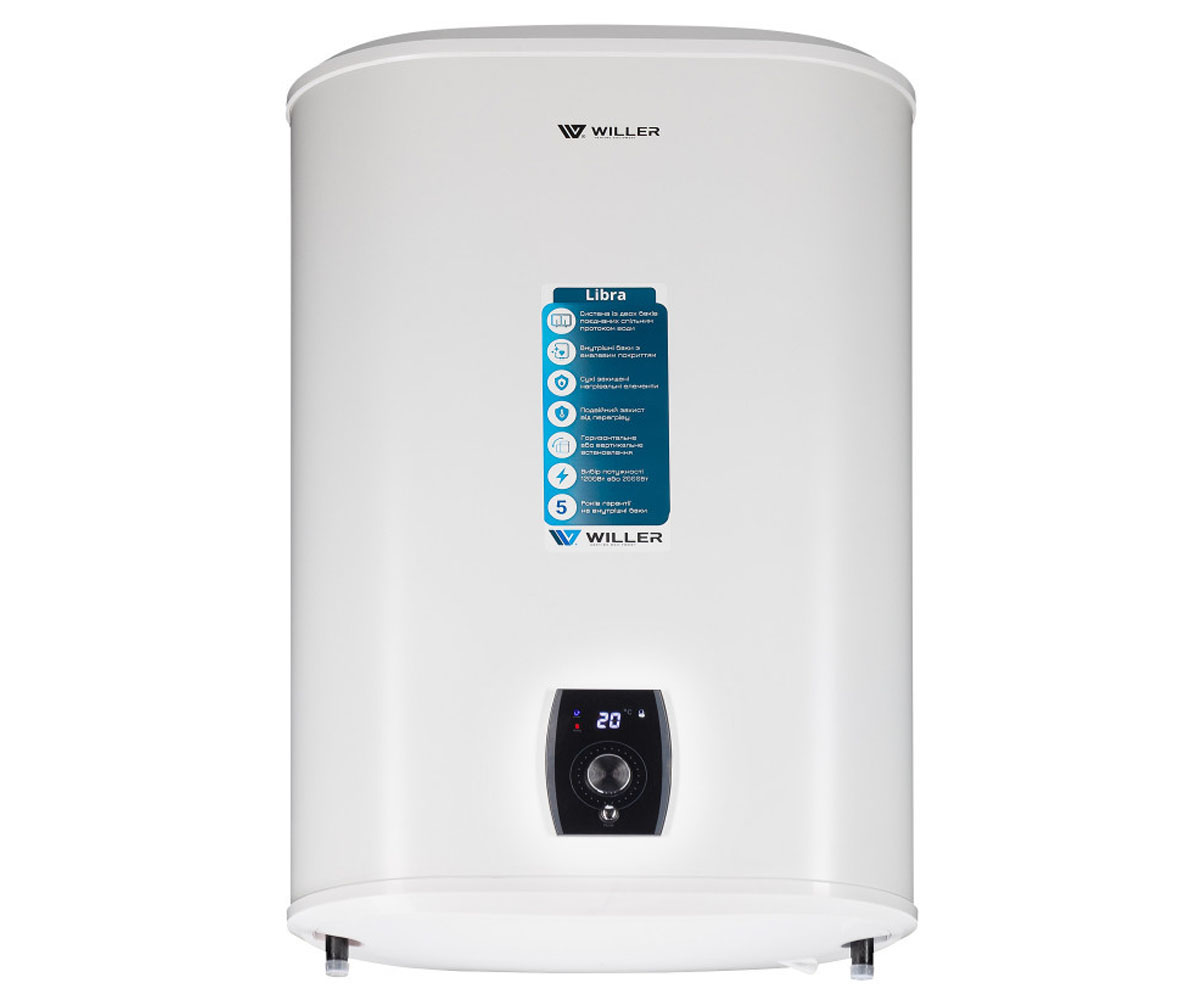 Бойлер з сухим нагрівальним елементом 30L WILLER  EVH30DRI-LIBRA EVH30DRI-LIBRA