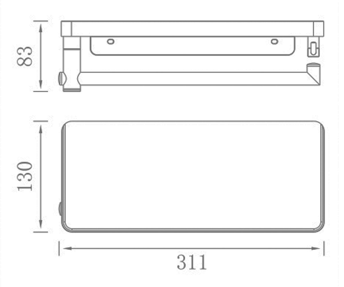 Полочка с вешалкой  FAB F30304WH:Чертеж 