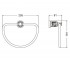 Вешалка для полотенец  CARVING 7065024VF:Чертеж 