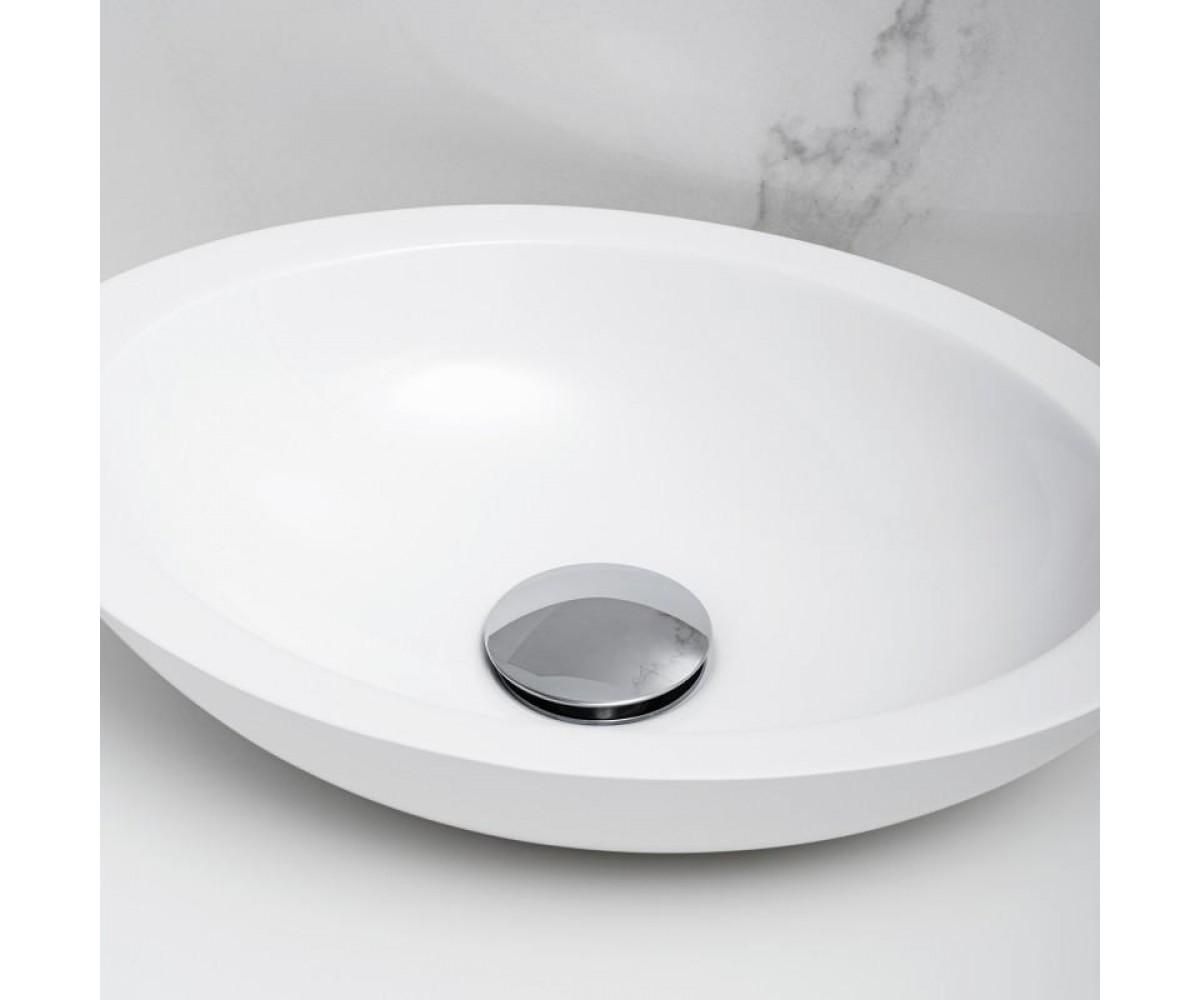 Донный клапан для раковины YOKA CLICK-CLACK CHROME без перелива  BK.POP-14-BP-CHR:Фото 2