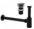 Сифон для раковиныYoka BLACK MATT универсальный + CLICK-KLAK без перелива YOKA  BK.SYPOP-14-BLK BK.SYPOP-14-BLK