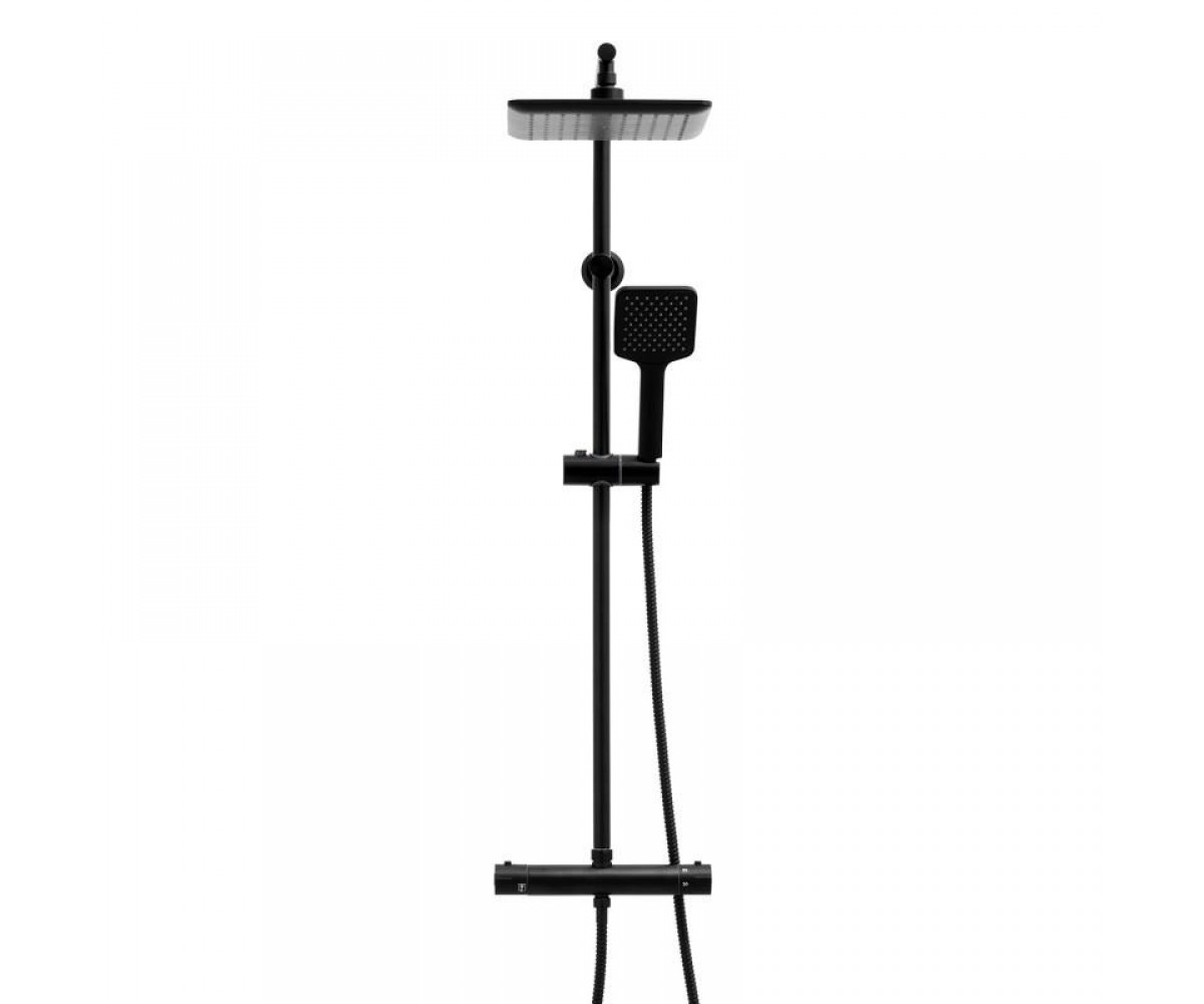 Душевой гарнитур Yoka BODO 23 BLACK черный с термостатом  BP.BODO-THERM-23-BLK:Фото 5