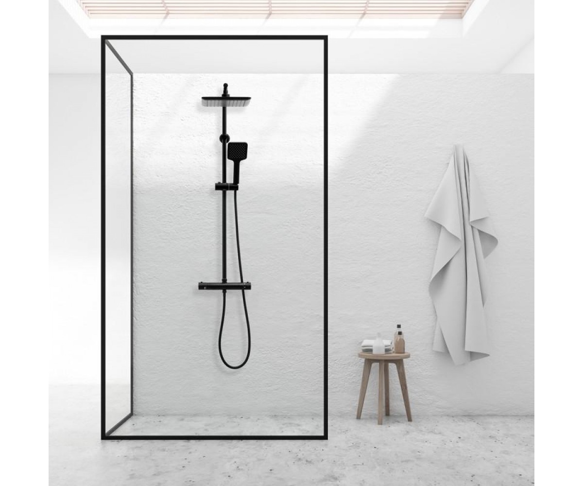 Душевой гарнитур Yoka BODO 23 BLACK черный с термостатом  BP.BODO-THERM-23-BLK:Фото 7
