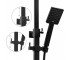Душевой гарнитур Yoka CUBE 25 BLACK черный с термостатом  BP.CUBE-THERM-25-BLK:Фото 4