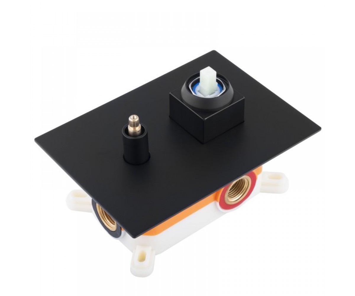 Душевой гарнитур скрытого монтажа Yoka DUAL BLACK + BOX черный  BP.DUAL-BLK:Фото 3
