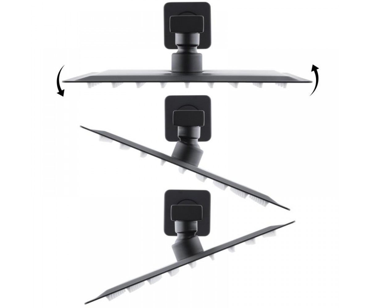 Душевой гарнитур скрытого монтажа Yoka DUAL BLACK + BOX черный  BP.DUAL-BLK:Фото 10
